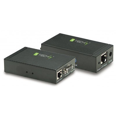 Extender VGA po kablu Cat5e/6 do 300m z audio Techly Extender VGA po kablu Cat5e/6 do 300m z audio Techly
