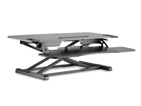 Ergonomiczna nakładka na biurko, powierzchnia robocza: 950x615x106-460mm, regulowana, czarna Digitus