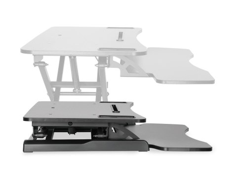 Ergonomiczna nakładka na biurko, powierzchnia robocza: 950x615x106-460mm, regulowana, czarna Digitus