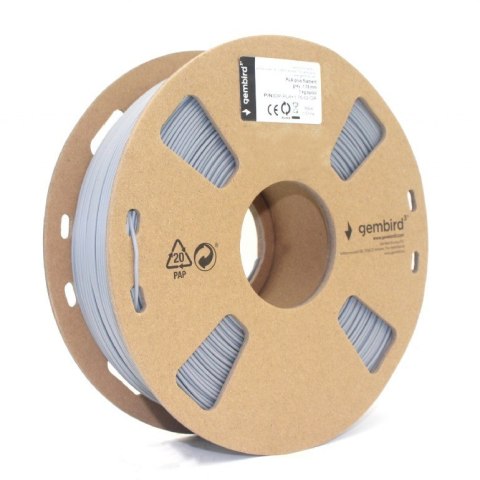 Filament drukarki 3D PLA/1.75 mm/1kg/szary Gembird