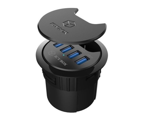 IB-HUB1403 HUB biurkowy 60mm IcyBox IB-HUB1403 HUB biurkowy 60mm IcyBox