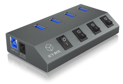 IB-HUB1405C 4 portowy Hub USB 3.0 IcyBox IB-HUB1405C 4 portowy Hub USB 3.0 IcyBox