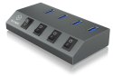 IB-HUB1405C 4 portowy Hub USB 3.0 IcyBox