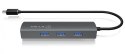 IB-HUB1406-C 3-portowy HUB i LAN IcyBox