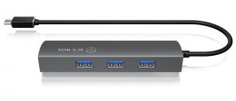 IB-HUB1406-C 3-portowy HUB i LAN IcyBox