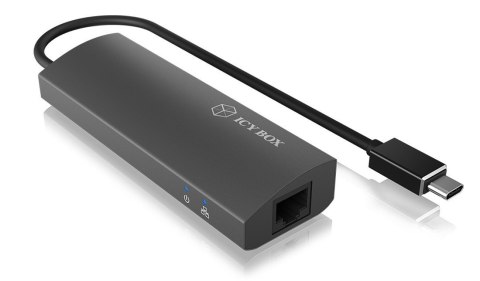 IB-HUB1406-C 3-portowy HUB i LAN IcyBox IB-HUB1406-C 3-portowy HUB i LAN IcyBox