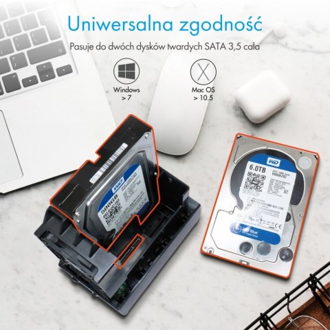 IB-RD3621U3 2x3.5'' RAID IcyBox IB-RD3621U3 2x3.5'' RAID IcyBox