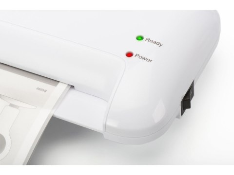 Laminator A4, prędkość: 400mm/min., grubość: 80-125 mikronów, biały EDNET Laminator A4, prędkość: 400mm/min., grubość: 80-125 mikronów, biały EDNET