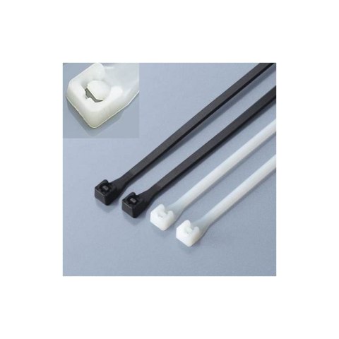 Nylonowe opaski zaciskowe 200 x 2.5mm 100szt. czarne Techly Nylonowe opaski zaciskowe 200 x 2.5mm 100szt. czarne Techly