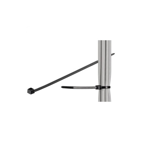 Nylonowe opaski zaciskowe 200 x 2.5mm 100szt. czarne Techly Nylonowe opaski zaciskowe 200 x 2.5mm 100szt. czarne Techly