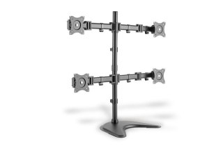 Stojak biurkowy poczwórny, 4xLCD, max. 27", max. obciążenie 8kg, uchylno-obrotowy 360° (PIVOT) Digitus