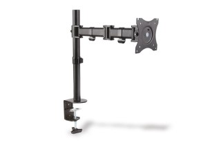 Stojak biurkowy pojedycz z zaciskiem, 1xLCD, max. 27'', max. 8kg, uchylno-obrotowy 360 (PIVOT) Digitus