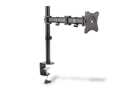 Stojak biurkowy pojedycz z zaciskiem, 1xLCD, max. 27'', max. 8kg, uchylno-obrotowy 360 (PIVOT) Digitus