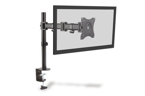 Stojak biurkowy pojedycz z zaciskiem, 1xLCD, max. 27'', max. 8kg, uchylno-obrotowy 360 (PIVOT) Digitus