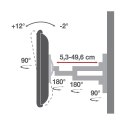 Uchwyt ścienny do TV LCD/LED 40-80cali 50kg VESA pełna regulacja czarny Techly