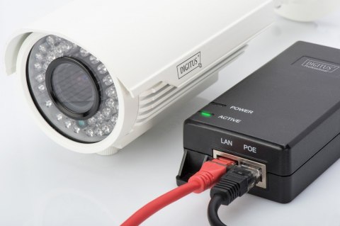 Zasilacz/Adapter PoE+ 802.3at, max. 55V 30W Gigabit 10/100/1000Mbps, aktywny Digitus