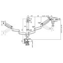 Aluminiowy uchwyt na 3 monitory 13-27, max.8kg LogiLink