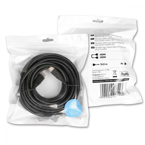 Kabel HDMI v2.0 15 m pozłacany TB Kabel HDMI v2.0 15 m pozłacany TB