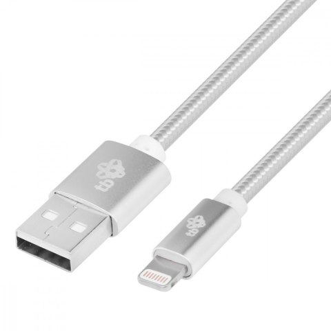 Kabel Lightning-USB 1.5m srebrny MFi TB Kabel Lightning-USB 1.5m srebrny MFi TB