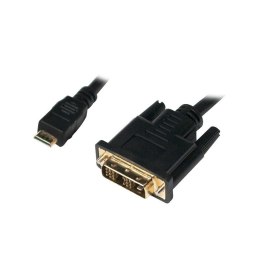 Kabel mini HDMI - DVI-D M/M 1m, czarny LogiLink