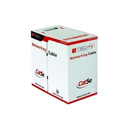 Kabel skrętka zewnętrzna F/UTP Cat5e 4x2 drut CCA 305m czarny Techly