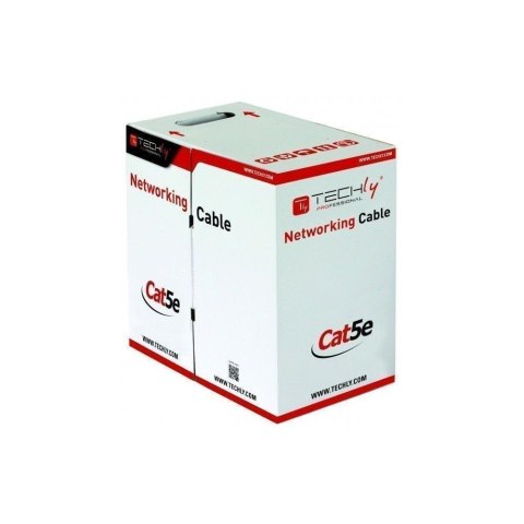 Kabel skrętka zewnętrzna F/UTP Cat5e 4x2 drut CCA 305m czarny Techly Kabel skrętka zewnętrzna F/UTP Cat5e 4x2 drut CCA 305m czarny Techly