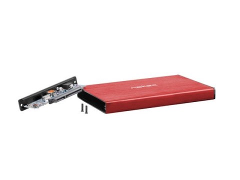 Kieszeń zewnętrzna HDD/SSD Sata Rhino Go 2,5 USB 3.0 czerwona Natec
