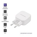 Ładowarka sieciowa 12W | 5V | 2.4A | USB | Biała Qoltec