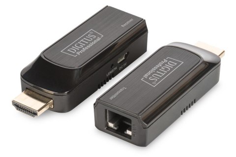 Mini Przedłużacz/Extender HDMI do 50m po skrętce Cat.6/7, 1080p 60Hz FHD, HDCP 1.2, z audio (zestaw) Digitus