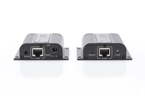 Przedłużacz/Extender HDMI do 50m po skrętce Cat.6/7 UTP, 1080p 60Hz FHD, HDCP 1.2, IR, audio (zestaw) Digitus