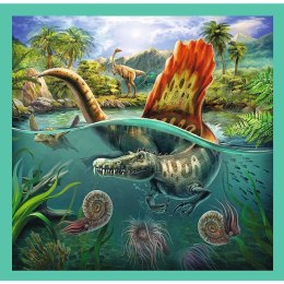 Puzzle 3w1 - Niezwykły świat dinozaurów Trefl