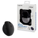 Radiowa mysz optyczna 2.4GHz 1600dpi czarna ergonomiczna LogiLink