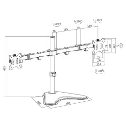 Uchwyt na 2 monitory 13-32, max. 8kg LogiLink