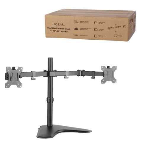 Uchwyt na 2 monitory 13-32, max. 8kg LogiLink Uchwyt na 2 monitory 13-32, max. 8kg LogiLink