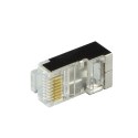 Wtyki RJ45 CAT.6 100szt. ekranowane z osłoną, czarne LogiLink