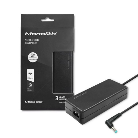 Zasilacz do HP | 65W | 19.5V | 3.33A | 4.5*3.0 | Slim Qoltec