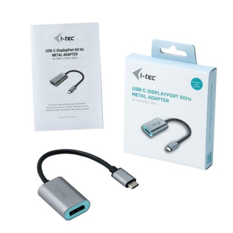 Adapter USB-C 3.1 Display Port 60 Hz Metal I-tec Adapter USB-C 3.1 Display Port 60 Hz Metal I-tec