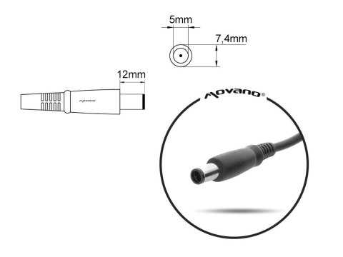 Ładowarka/zasilacz 19.5v 4.62a (7.4x5.0 pin) - dell 90W Mitsu