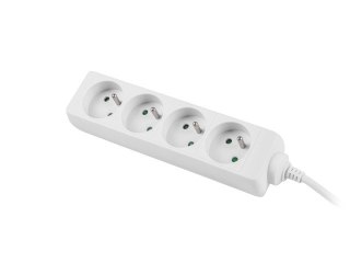 Listwa zasilająca 1,5m, biała, 4 gniazda, kabel wykonany z pełnej miedzi Lanberg