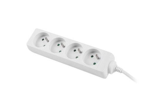 Listwa zasilająca 1,5m, biała, 4 gniazda, kabel wykonany z pełnej miedzi Lanberg