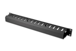 Organizator kablowy 19 cali 1U dukt W/40xG/70 czarny (RAL 9005) Digitus