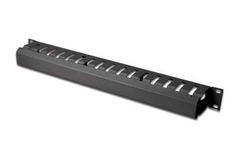 Organizator kablowy 19 cali 1U dukt W/40xG/70 czarny (RAL 9005) Digitus