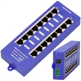 PoE Injector 8 portów Gigabit Extralink