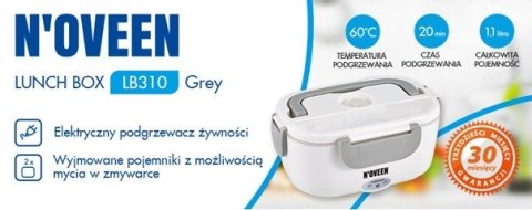 Podgrzewany pojemnik na żywność Lunch Box LB310 Szary NOVEEN Podgrzewany pojemnik na żywność Lunch Box LB310 Szary NOVEEN