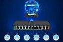 Przełącznik Ceres EX-SF1008P 8 portów 10-100Mbps Extralink