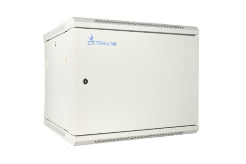 Szafka wisząca rack 12U 600x600 szara metalowe drzwi Extralink
