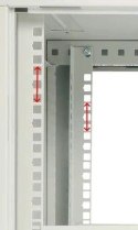 Szafka wisząca rack 12U 600x600 szara metalowe drzwi Extralink