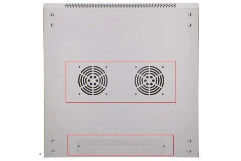 Szafka wisząca rack 12U 600x600 szara metalowe drzwi Extralink