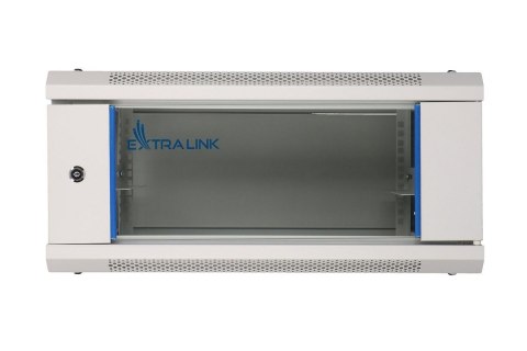 Szafka wisząca rack 4U 600x450 szara szklane drzwi Extralink Szafka wisząca rack 4U 600x450 szara szklane drzwi Extralink