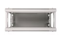 Szafka wisząca rack 4U 600x450 szara szklane drzwi Extralink